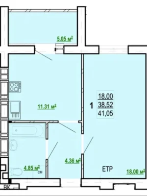 Apartment for Sale in Oleksiyivka