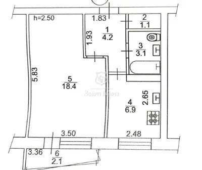 Продажа 1-комнатной квартиры 35.8 м², Лукянівська, 11
