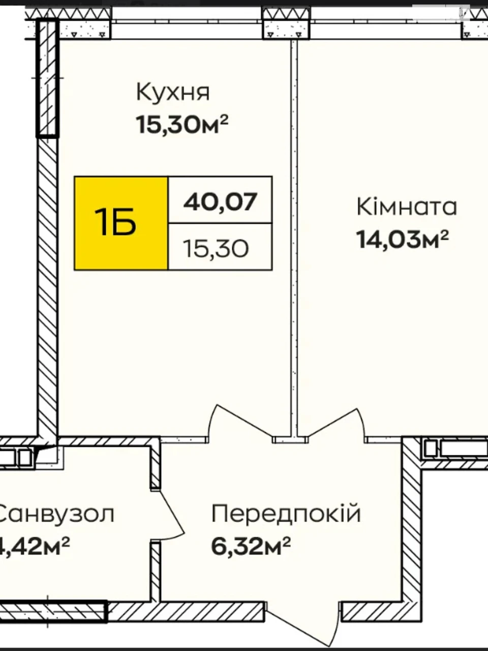 One-Bedroom Apartment for Sale in Poznyak