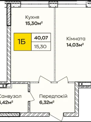 One-Bedroom Apartment for Sale in Poznyak