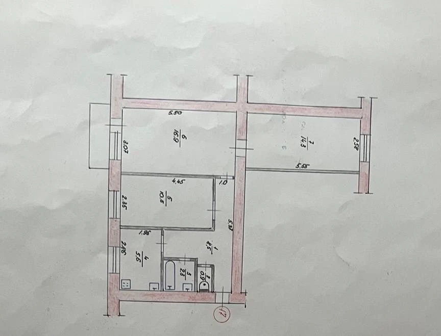 3-кімнатна  квартира