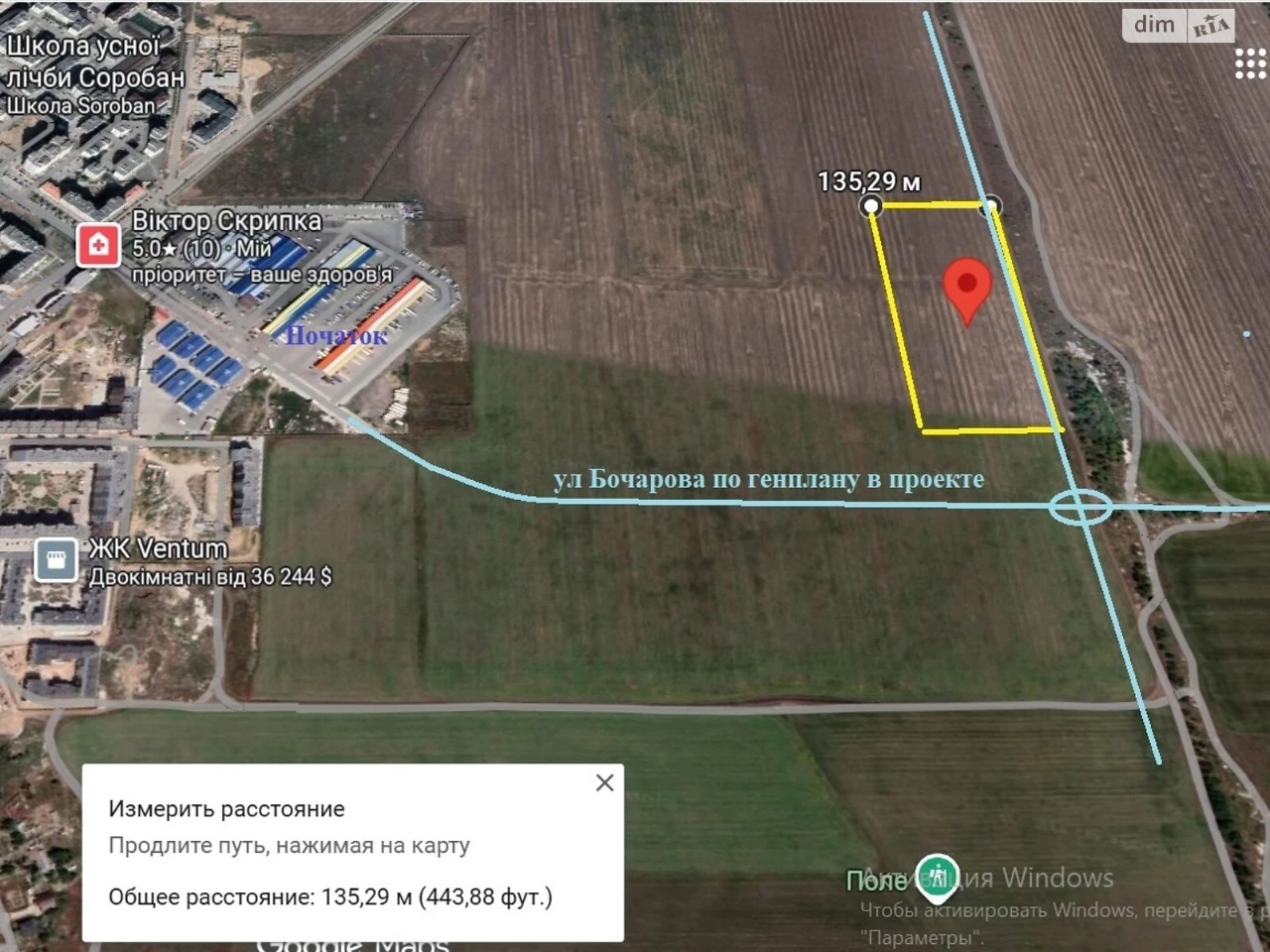 Land for residential development