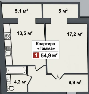 1 bedroom apartment