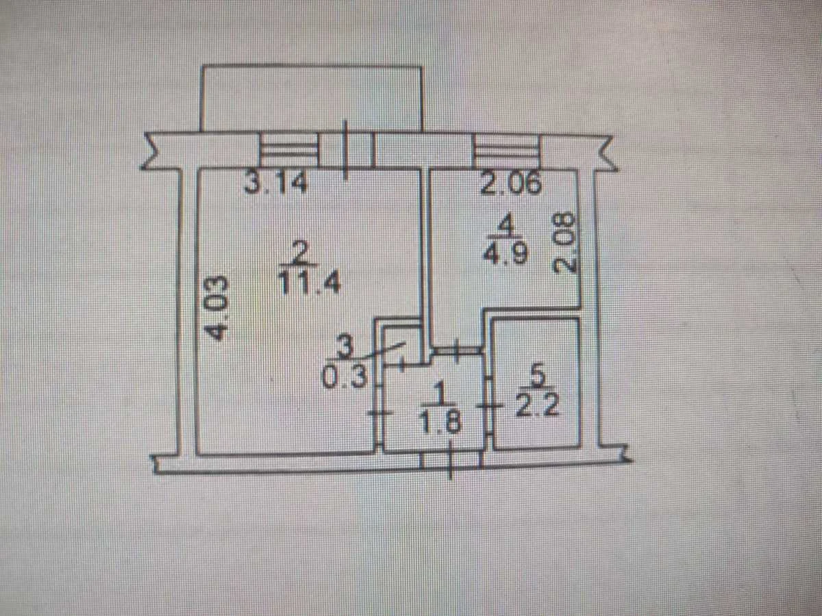 Sale of a 1-bedroom apartment 21.5 sq m, Yaltinskaya St., 9A