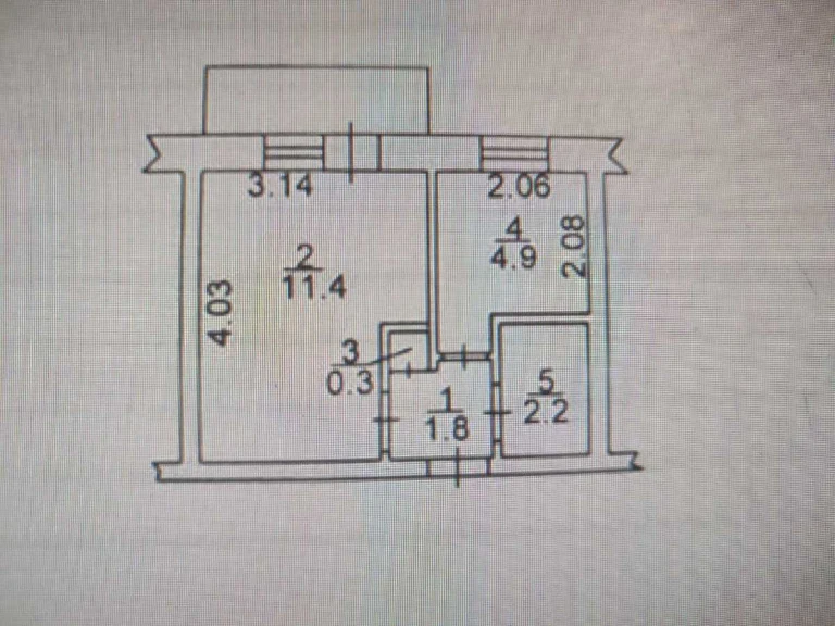 Sale of a 1-bedroom apartment 21.5 sq m, Yaltinskaya St., 9A