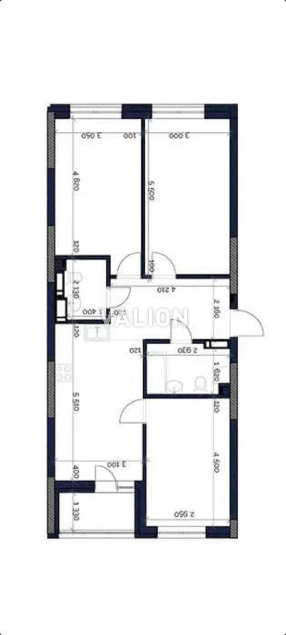Sale of a 3-room apartment at 2 Sim'yi Kulkhenkov Street