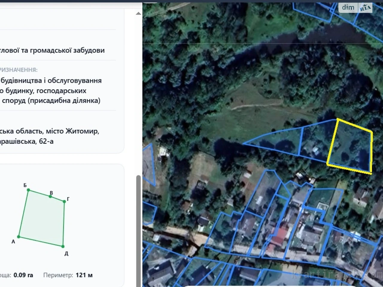 Продаж Ділянка під житлову забудову Мальованка