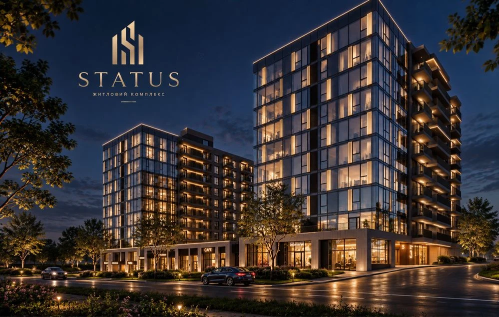 Sale of a 2-bedroom apartment in the Status residential complex in Lutsk, at address