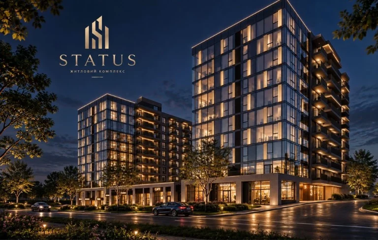 Sale of a 2-bedroom apartment in the Status residential complex in Lutsk, at address