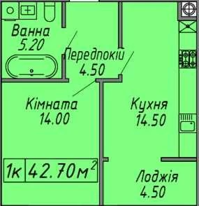 Продаж 1-кімнатної квартири в центрі Івано-Франківська | Фра