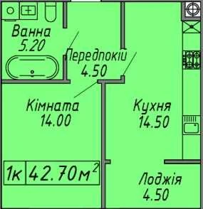 Продаж 1-кімнатної квартири в центрі Івано-Франківська | Фра