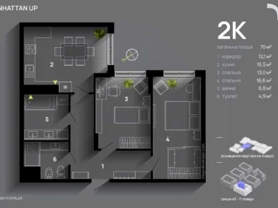 Apartment. Ivano-Frankivsk, Romana Levytskyi Street