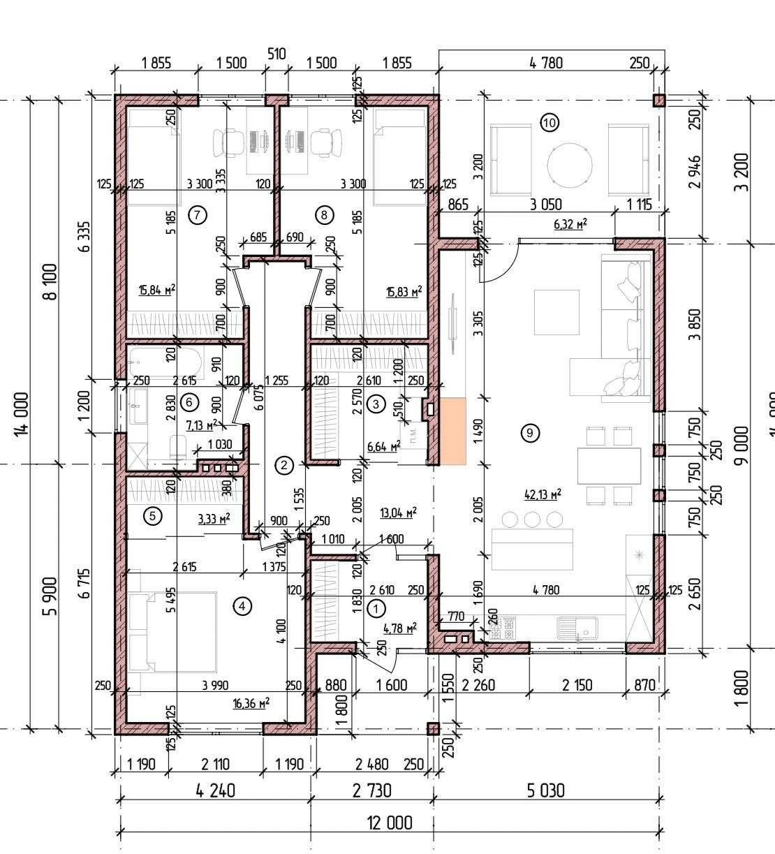Продам 3-кімнатний будинок на ділянці 7 сот. Паркан по перим