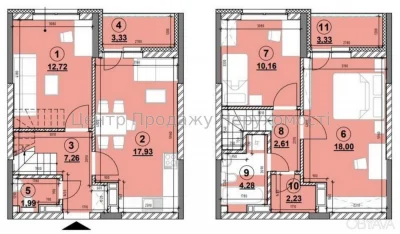 3-комнатная квартира, 85 м.кв.