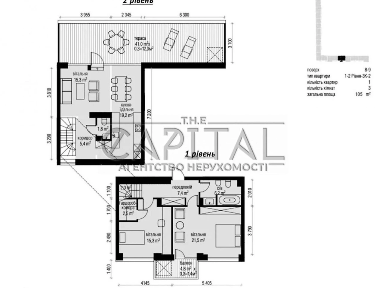 Penthouse Apartment in Rybalsky Residence