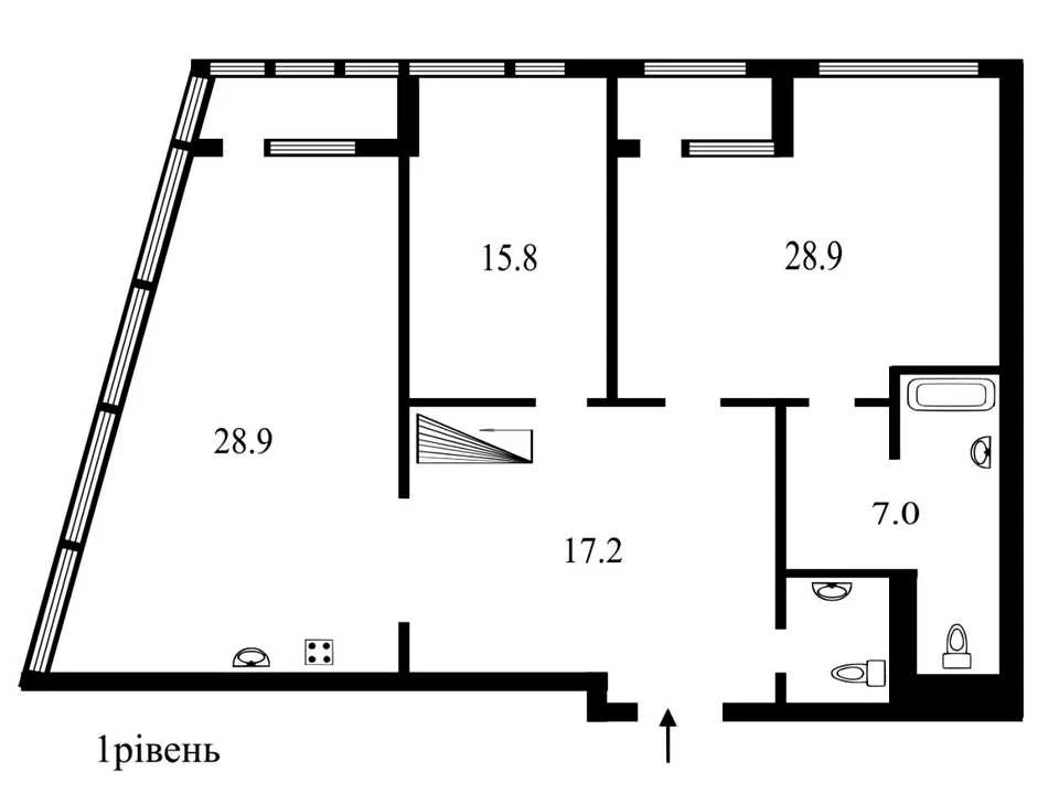 Apartment. Akademika Zabolotnogo Street, Kyiv