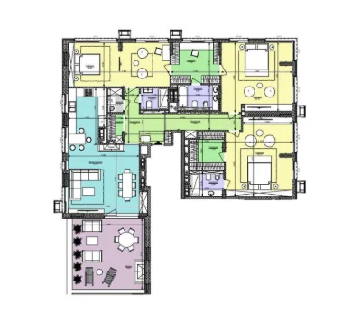 Продаж ексклюзивной 3-комнатной квартиры 190,5 м² с собственной террасой и