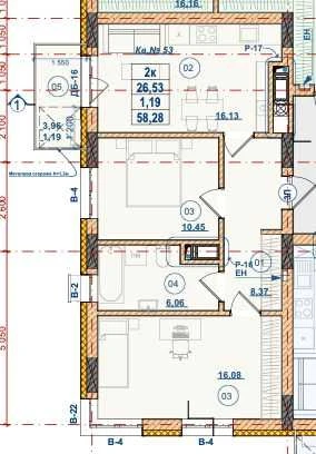 Sale of a 2-room apartment in a new building with installment payment! 880$
