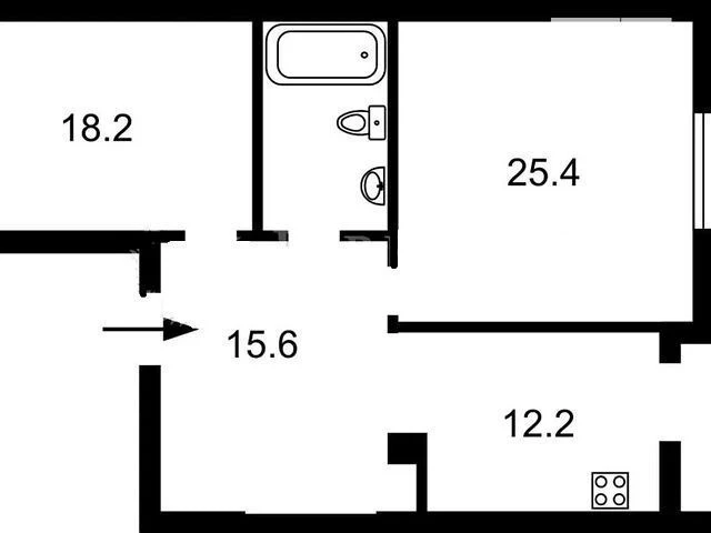 Sale of 2-room apartment 84 sq. m. on Vasylya Tyutyunnyka 51/1A street •