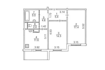 Apartment, 2 rooms. Good condition. Mykhayla Maksymovycha, 7, Holosiiv