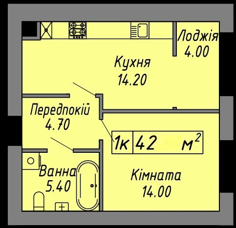 1кім ЖК Скандинавія 42м 1 черга вул Бандери Коновальця