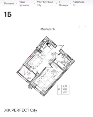 Продаж 1-к квартири в ЖК Perfect City | 1 черга | Автономне
