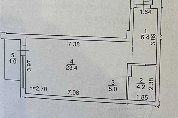 Apartment for sale in a new building in the city center.
