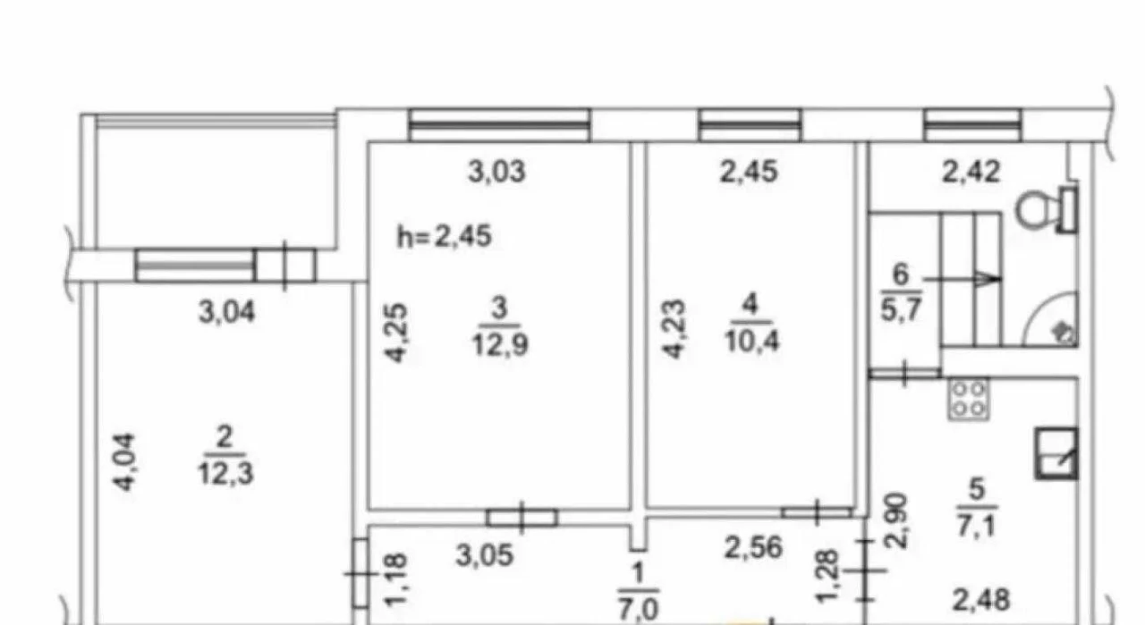 3 Rooms! Flat for Sale, New Renovation, Obolon 60sqm, Archipenko