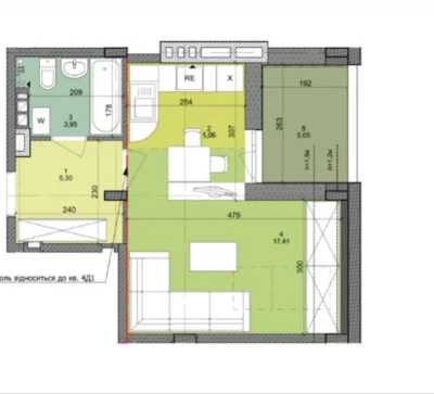 Studio with a private terrace in the "Comfort Town" residential complex - No commission
