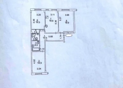 Bright 3-bedroom apartment on Regenerator Street, 4, Komfort Town residential complex