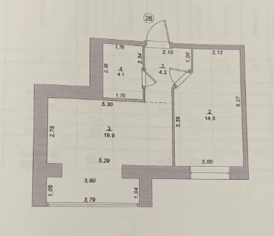 One-bedroom apartment in residential complex "Knyagin" | 1st phase | Lived-in building
