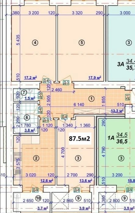 Трьохкімнатна в ЖК Паркове Містечко