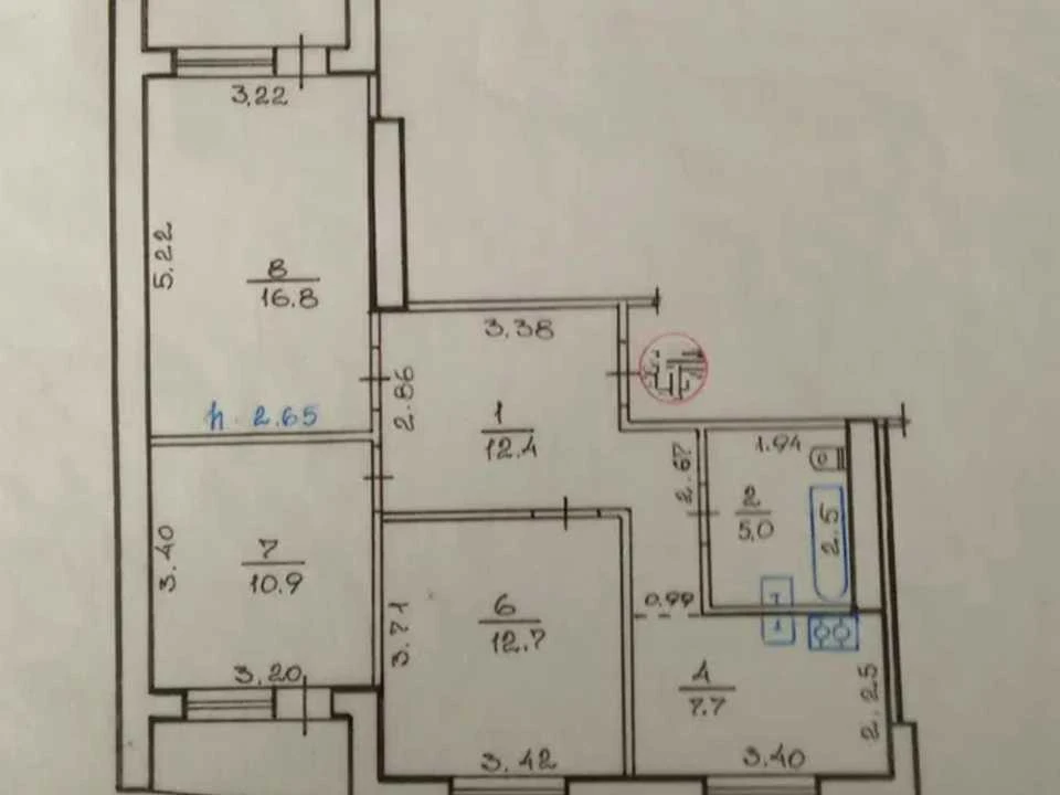 Apartment. Kharkiv, Polyova Street.