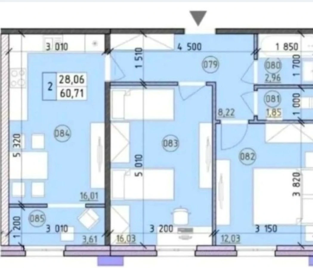Sale of a 2-room apartment at Maximovych Street 28 E, Trutenka Residence Nova