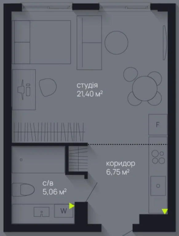 1 комнатная ЖК Manhattan Up, Манхетен, Благо