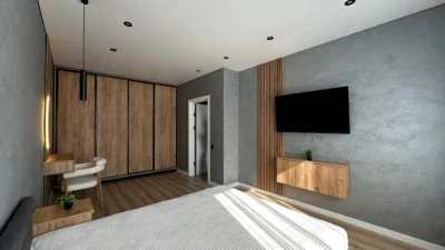 1к квартира 42 м² з сучасним ремонтом у зданому будинку