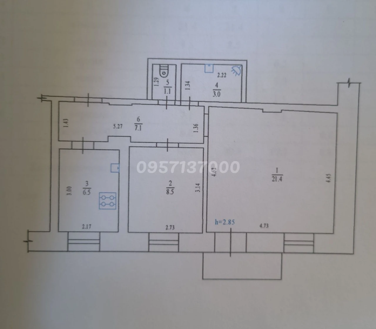 2-room apartment. Center!! Renovation