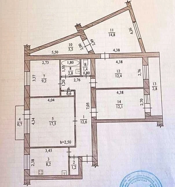 4-комнатная квартира на Таирова  в кирпичном доме с интересн