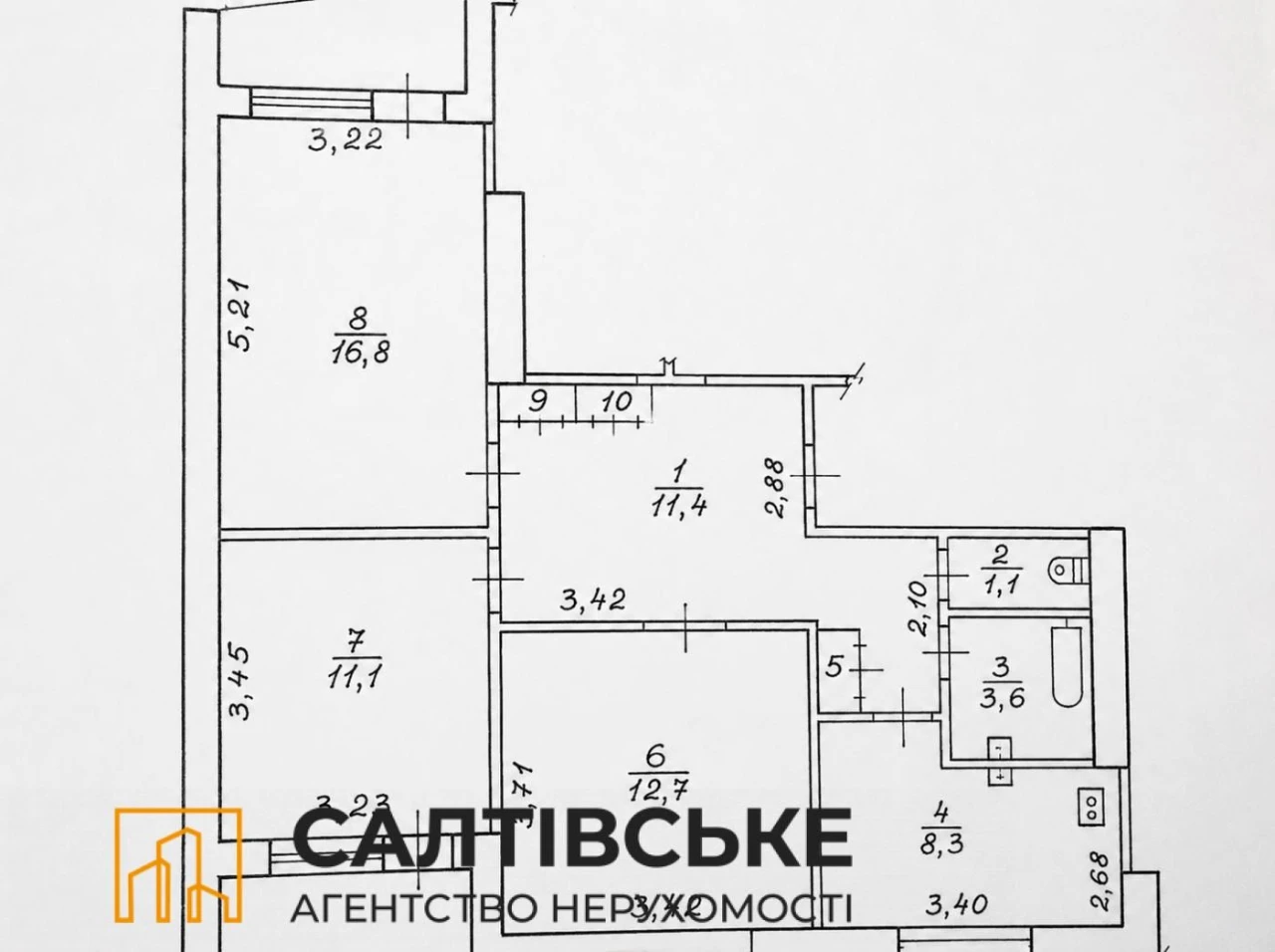 4708-ЮЛ Продам 3К квартиру на Северной Салтовке Северная 4