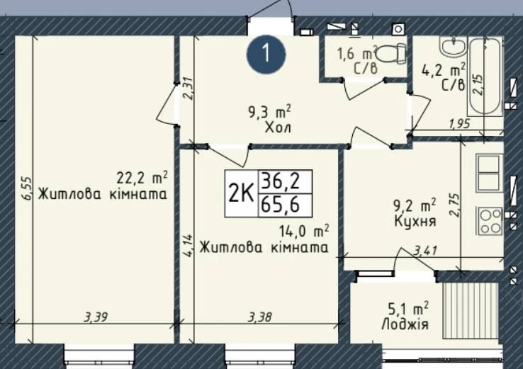 ‼️Продаж 2-кімнатної квартири в новому‼️газифікованому будинку‼️без комісії
