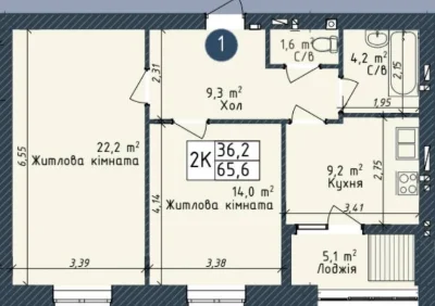 ‼️Продаж 2-кімнатної квартири в новому‼️газифікованому будинку‼️без комісії