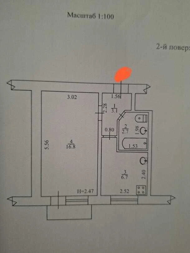For sale, 1-bedroom apartment, Южнопроектная, Airport 17000у.