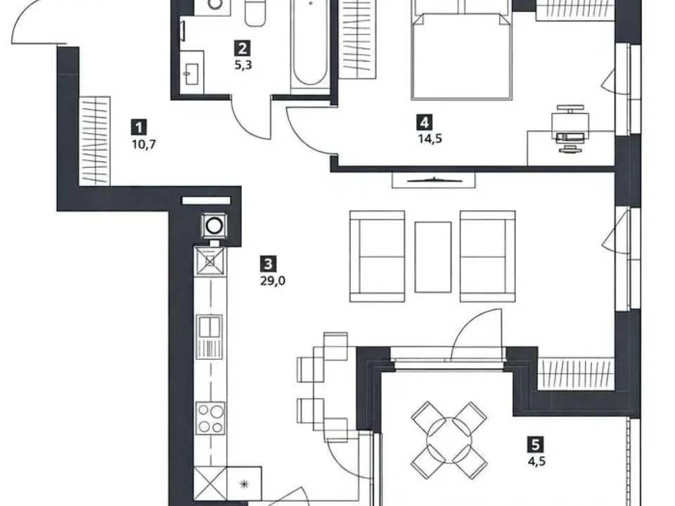 Apartment. Academician Saharova Street, Lviv