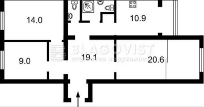 Ivasyuk Vladimir 20A, view apartment, Obolonskaya Naberezhna