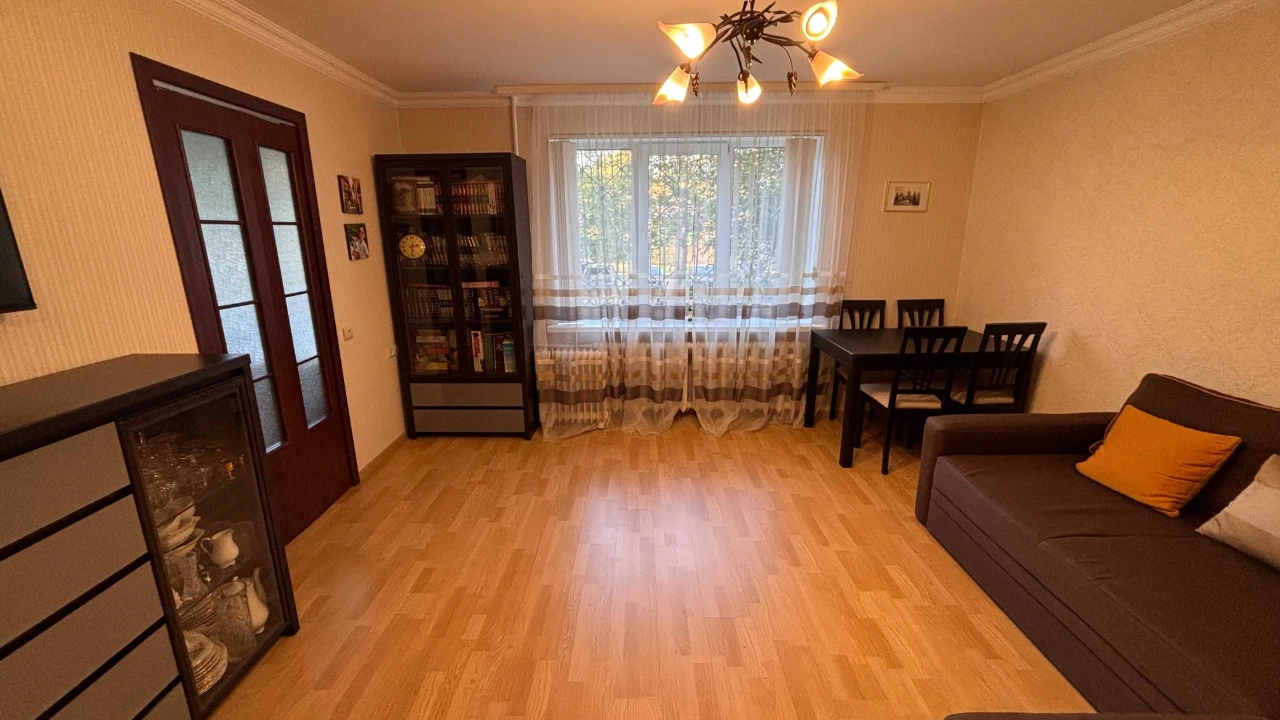 Sale of a two-bedroom apartment in a brick building, in the center.
