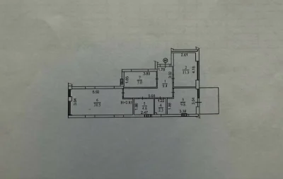 Sale of 2-bedroom apartment in the Rybalsky residential complex
