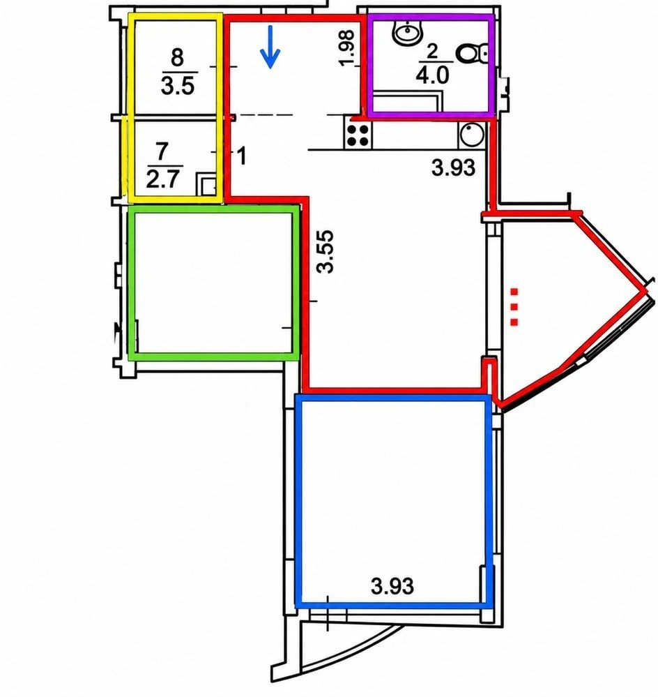 2-room apartment for rent in a business class residential complex, Pokrovsky Posad