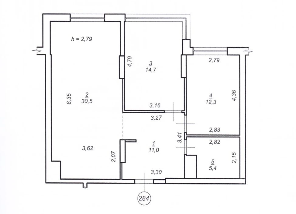 Sale of a large two-bedroom apartment in the Manhattan residential complex in Iвано-