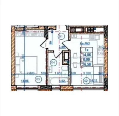 Sale of 1 room apartment in Pasichna