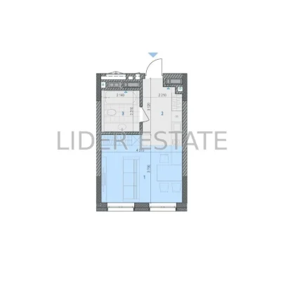 Sale of 1-room apartment 28.29 sq m², 2/8 floor, Uzhgorod – your home
